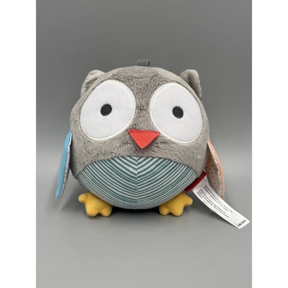 SKIP HOP Treetop Friends Owl Chime Ball Plush 8" Stuffed Animal